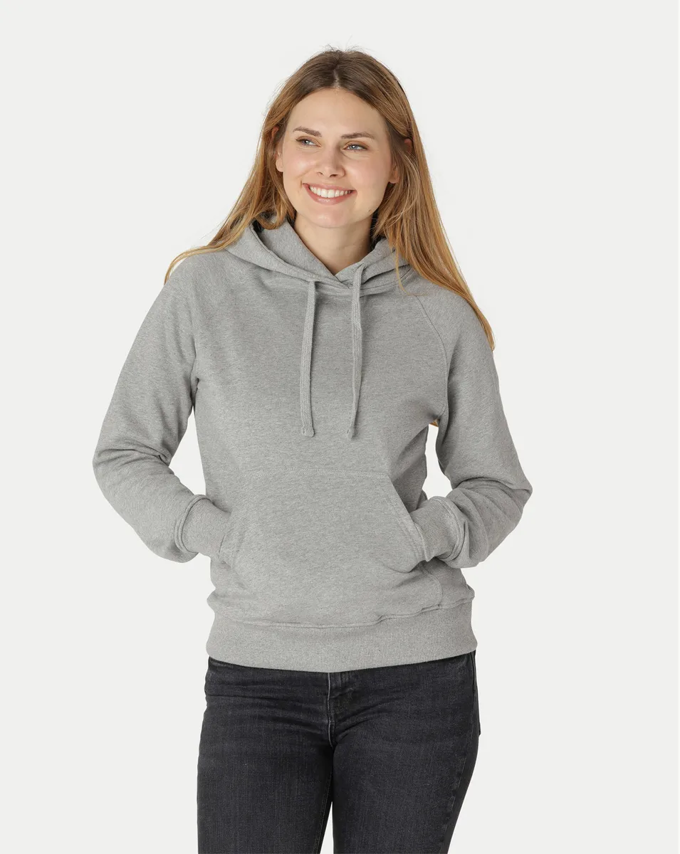 Neutral Dame Hoodie Grå Melange