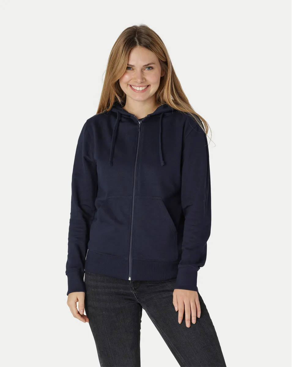 Neutral Dame Hoodie m. lynlås Navy