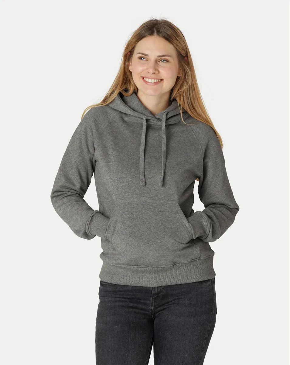 Neutral Dame Hoodie Mørk Grå Melange