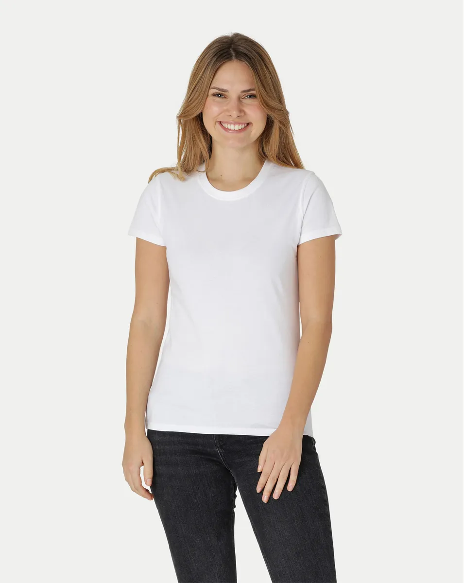 Neutral Dame Klassisk T-Shirt Hvid