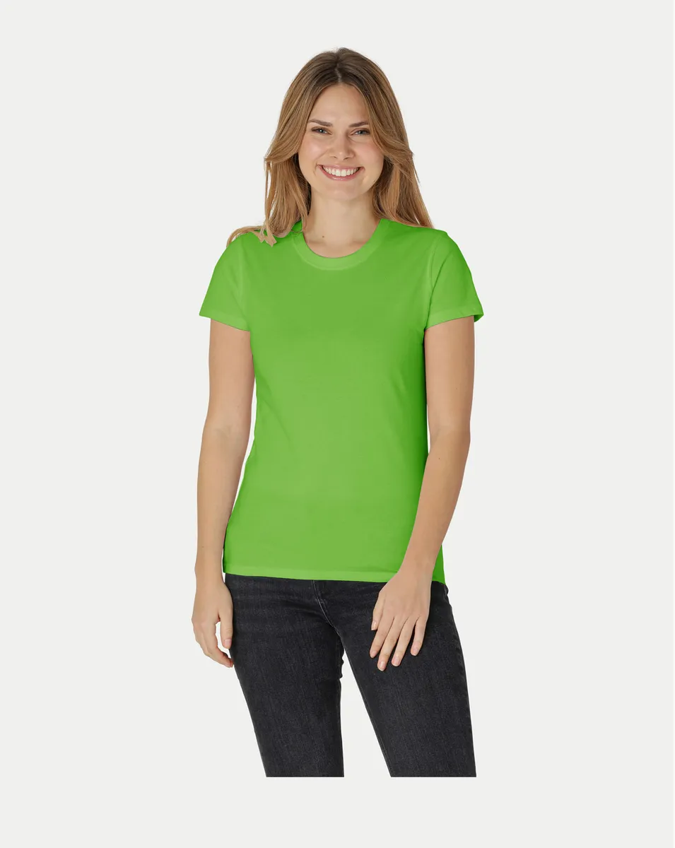 Neutral Dame Klassisk T-Shirt Lime