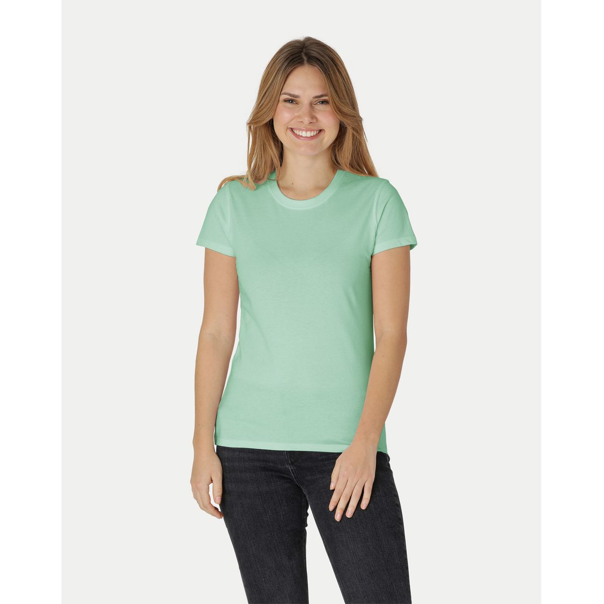 Neutral Dame Klassisk T-Shirt Mint