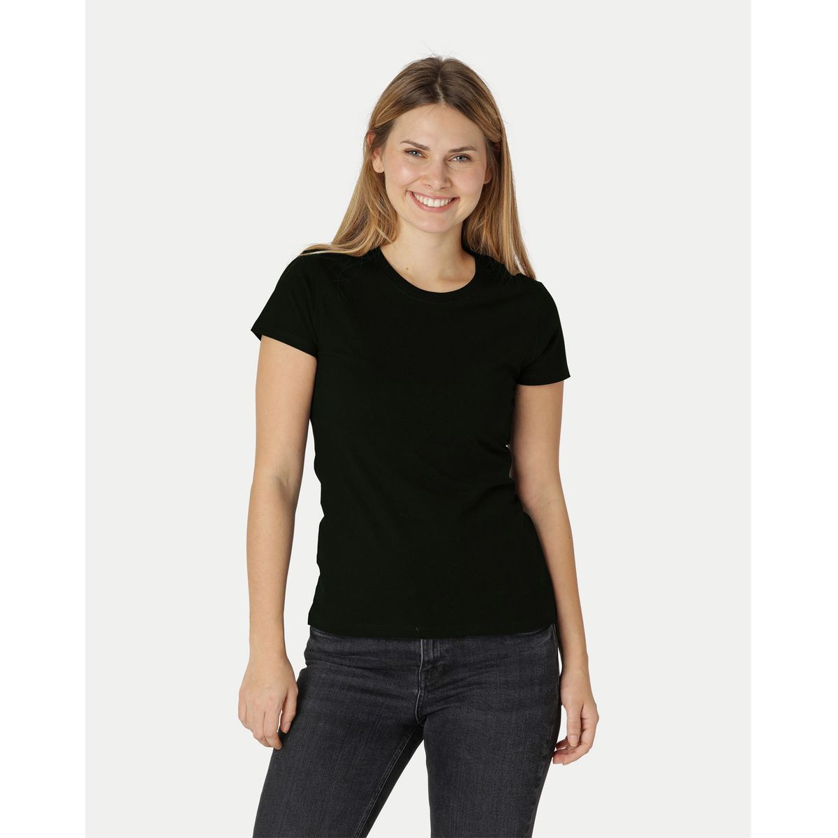 Neutral Dame Klassisk T-Shirt Sort