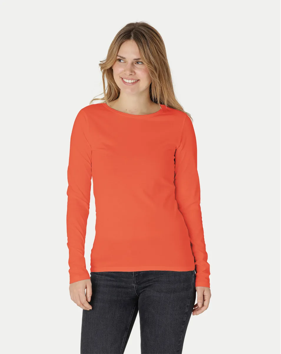 Neutral Dame Langærmet T-Shirt Orange