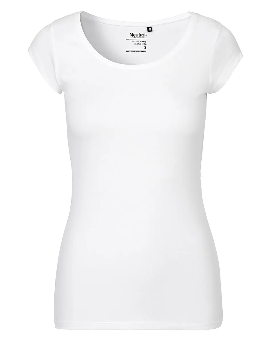 Neutral Dame Round neck Kortærmet T-Shirt Hvid