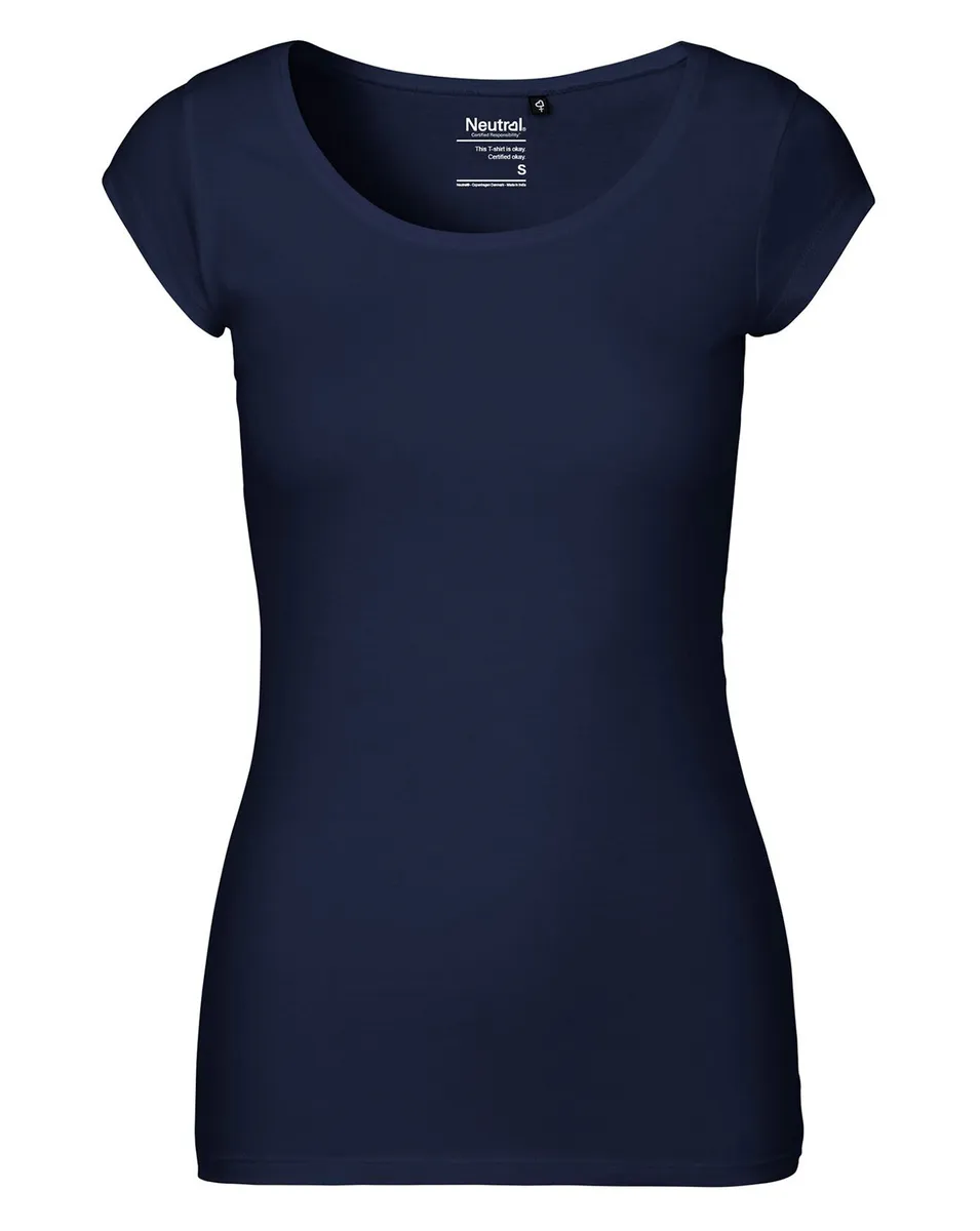 Neutral Dame Round neck Kortærmet T-Shirt Navy