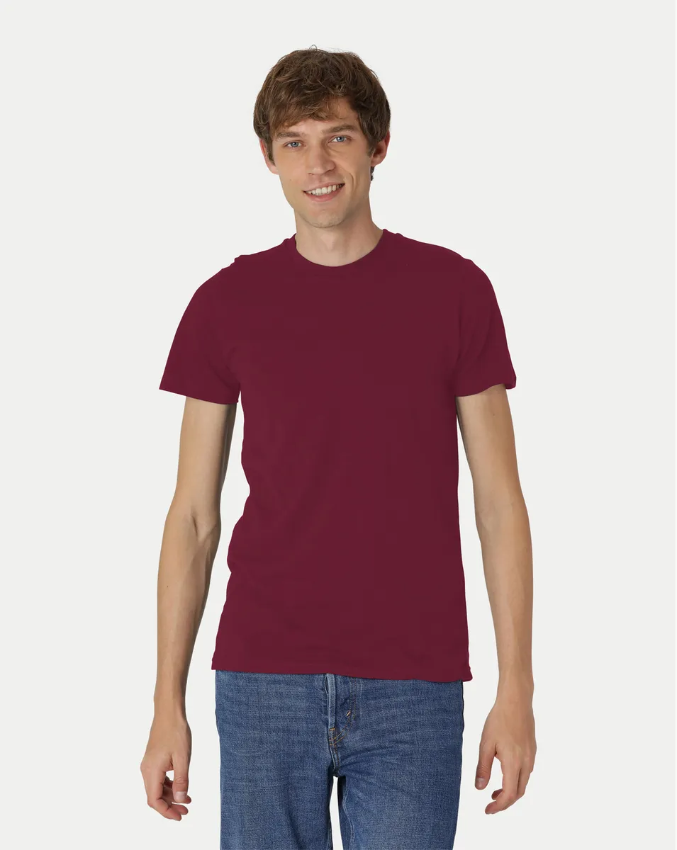 Neutral Fitted T-Shirt Bordeaux