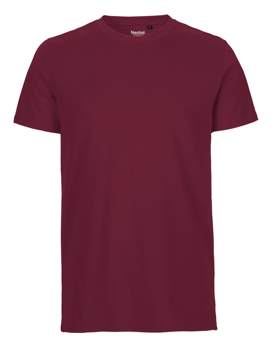 Neutral Fitted T-Shirt Bordeaux