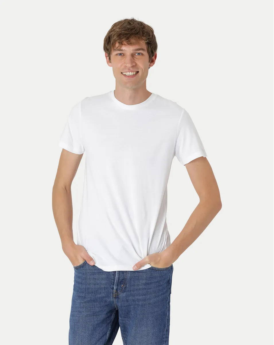 Neutral Fitted T-Shirt Hvid