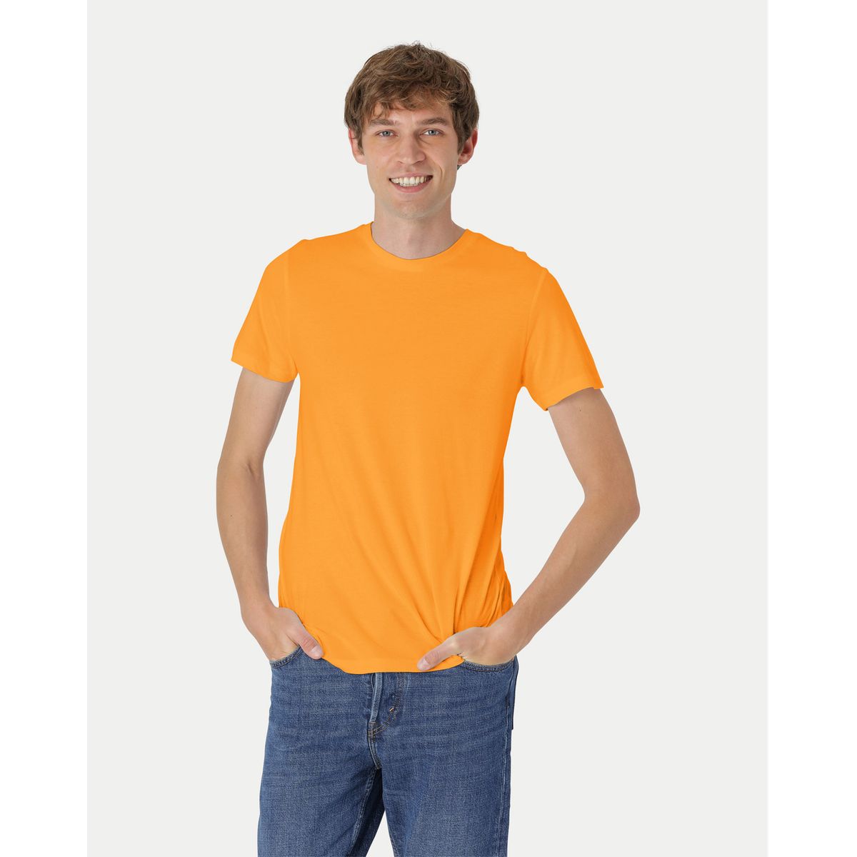 Neutral Fitted T-Shirt Papaya