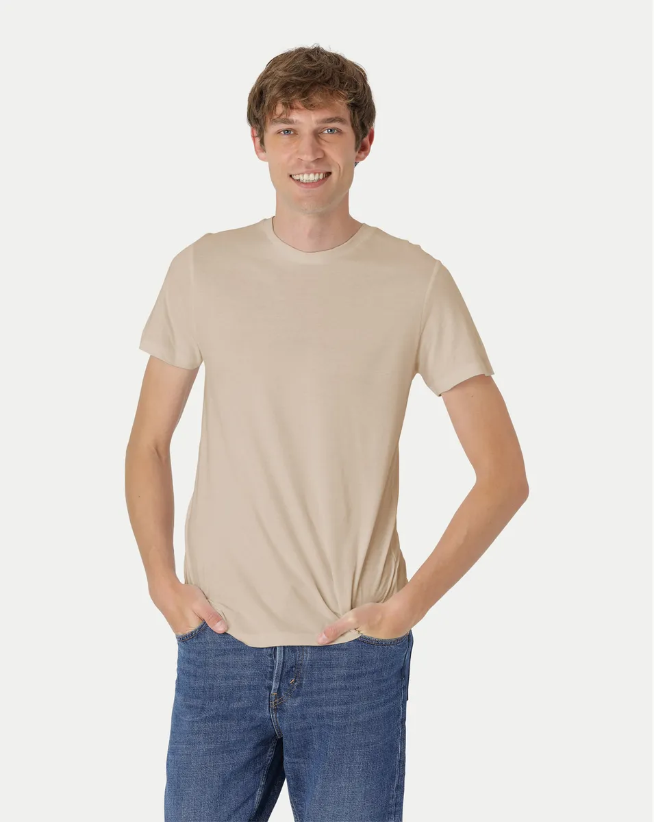 Neutral Fitted T-Shirt Sand