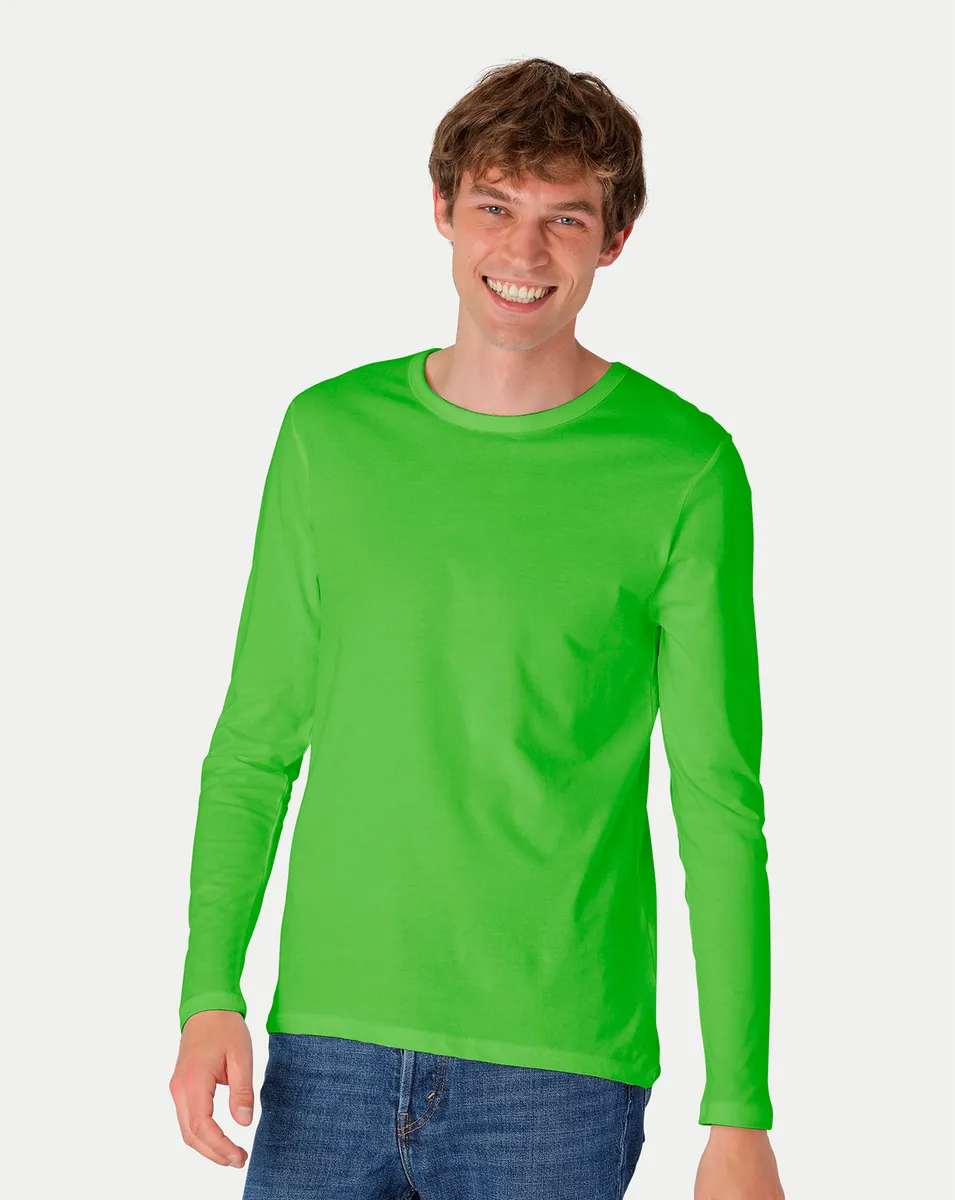 Neutral Langærmet T-Shirt Lime