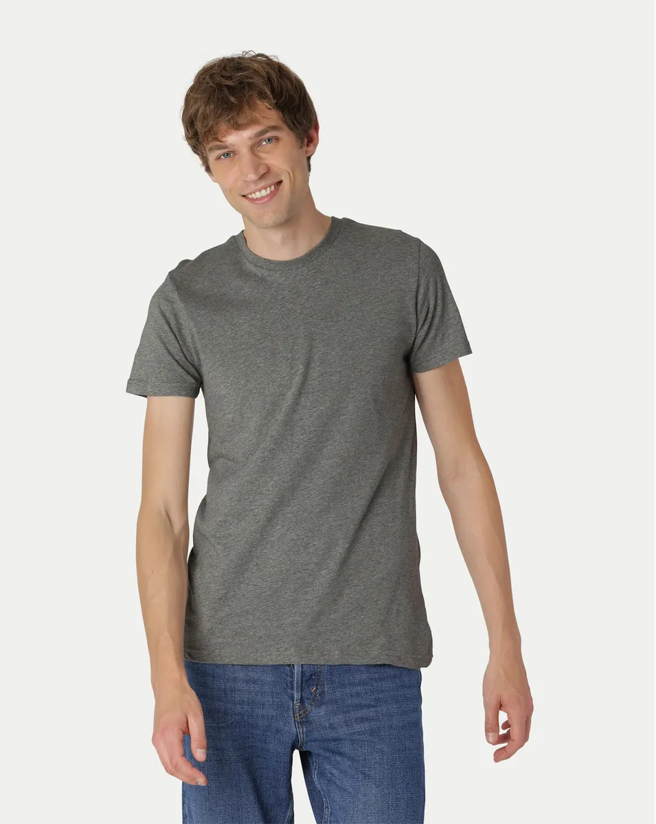 Neutral Organic - Mens Fitted T-shirt Dark Grey Melange