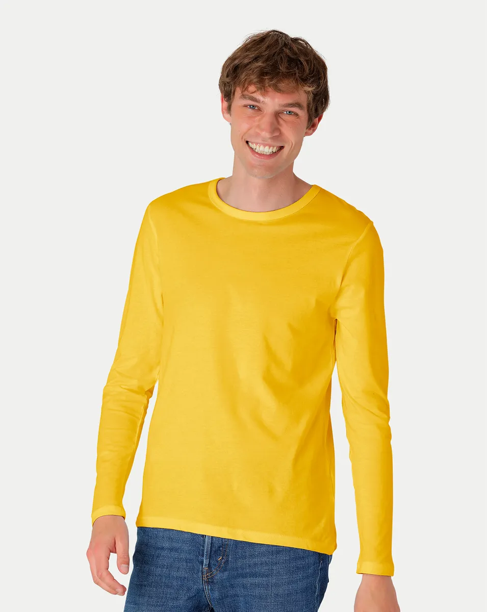 Neutral Organic - Mens Long Sleeve T-shirt Yellow