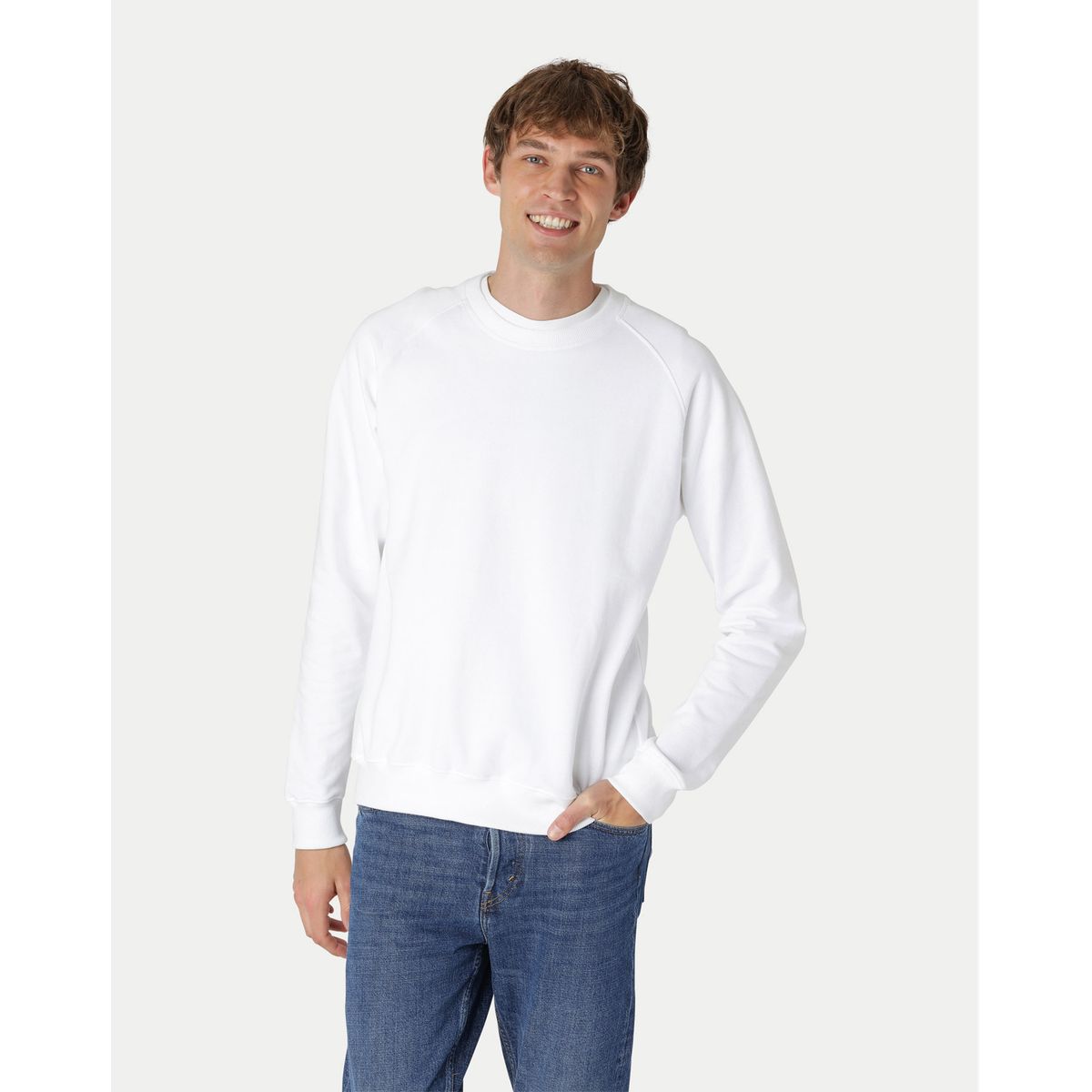 Neutral Unisex Sweatshirt Hvid