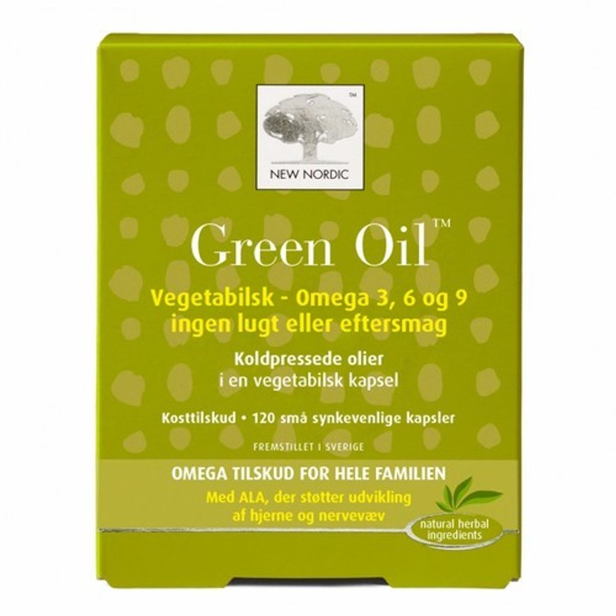 New Nordic - Green Oil Kosttilskud - 120 Vegetabilske Kapsler