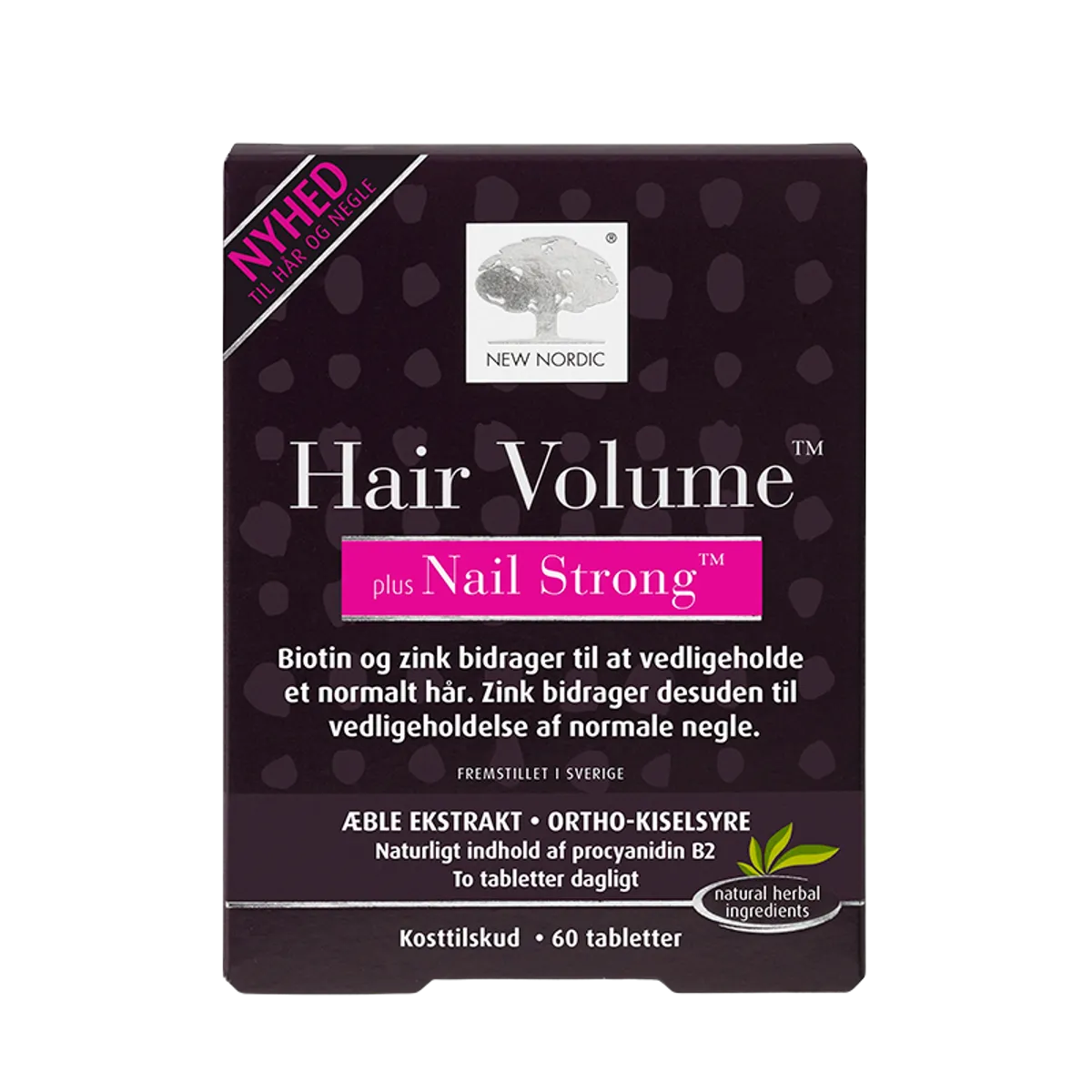 New Nordic Hair Volume + Nails Strong (60 tab)