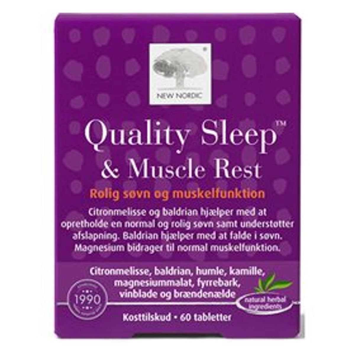 New Nordic Quality Sleep & Muscle Rest 60 tabl.