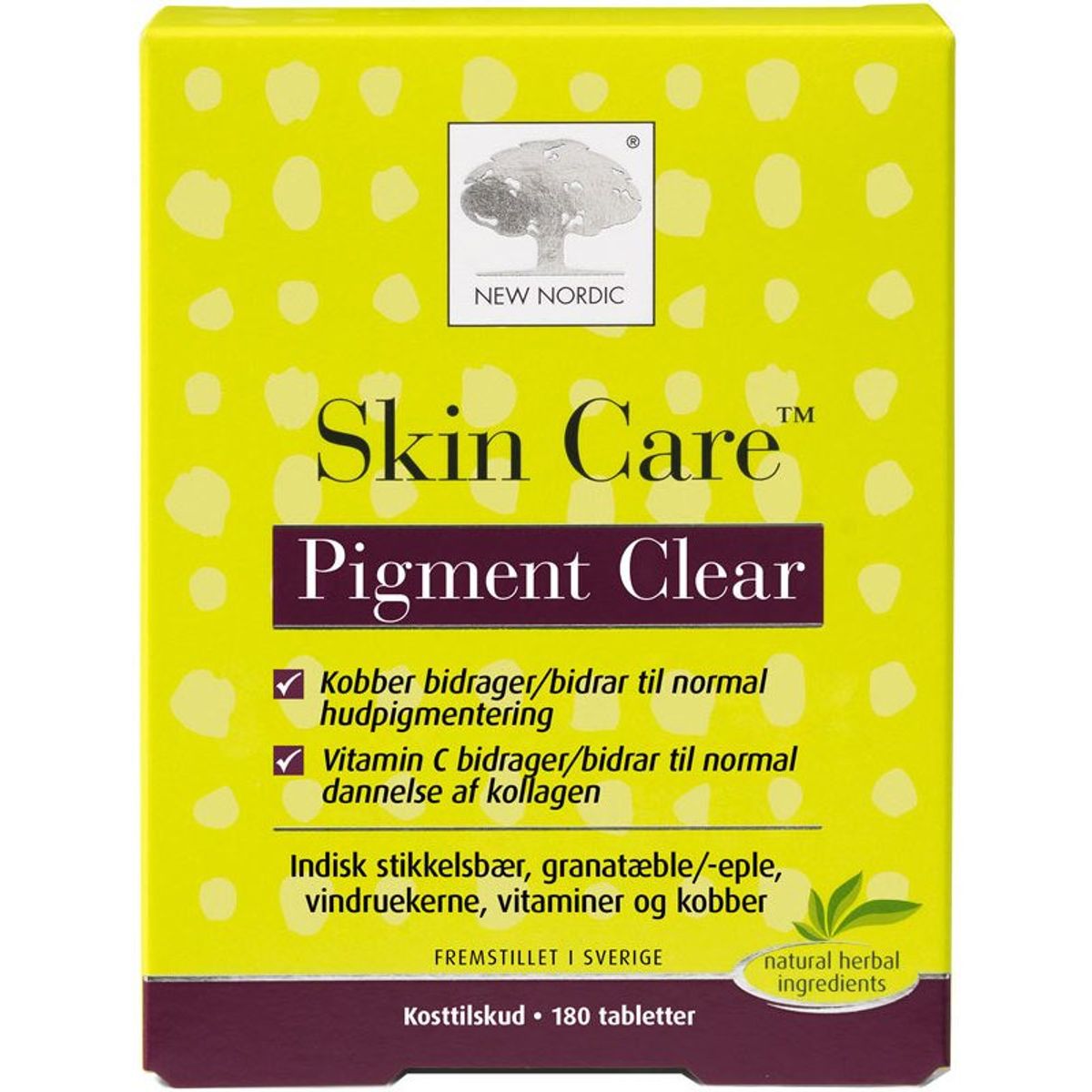 New Nordic Skin Care Pigment Clear 180 Pieces