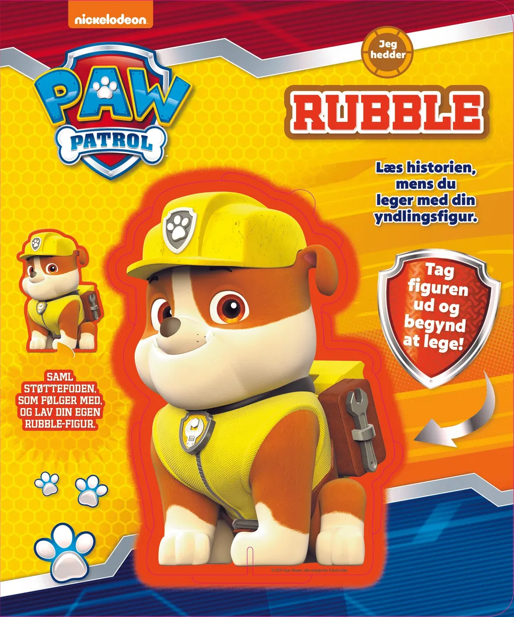 Nickelodeon Paw Patrol Rubble - Figur og historie