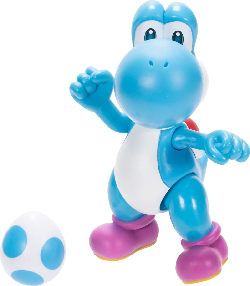 Nintendo Super Mario - 4 Figure - Light Blue Yoshi (424424)