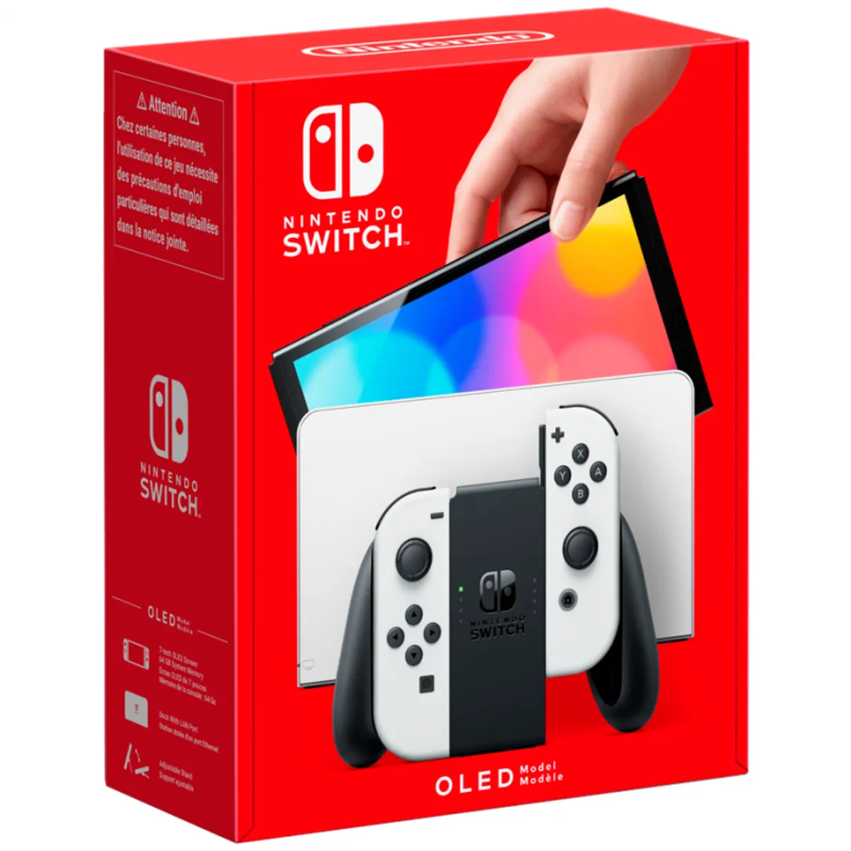 Nintendo Switch (OLED model) white set + 2 Gratis valgfri gaver