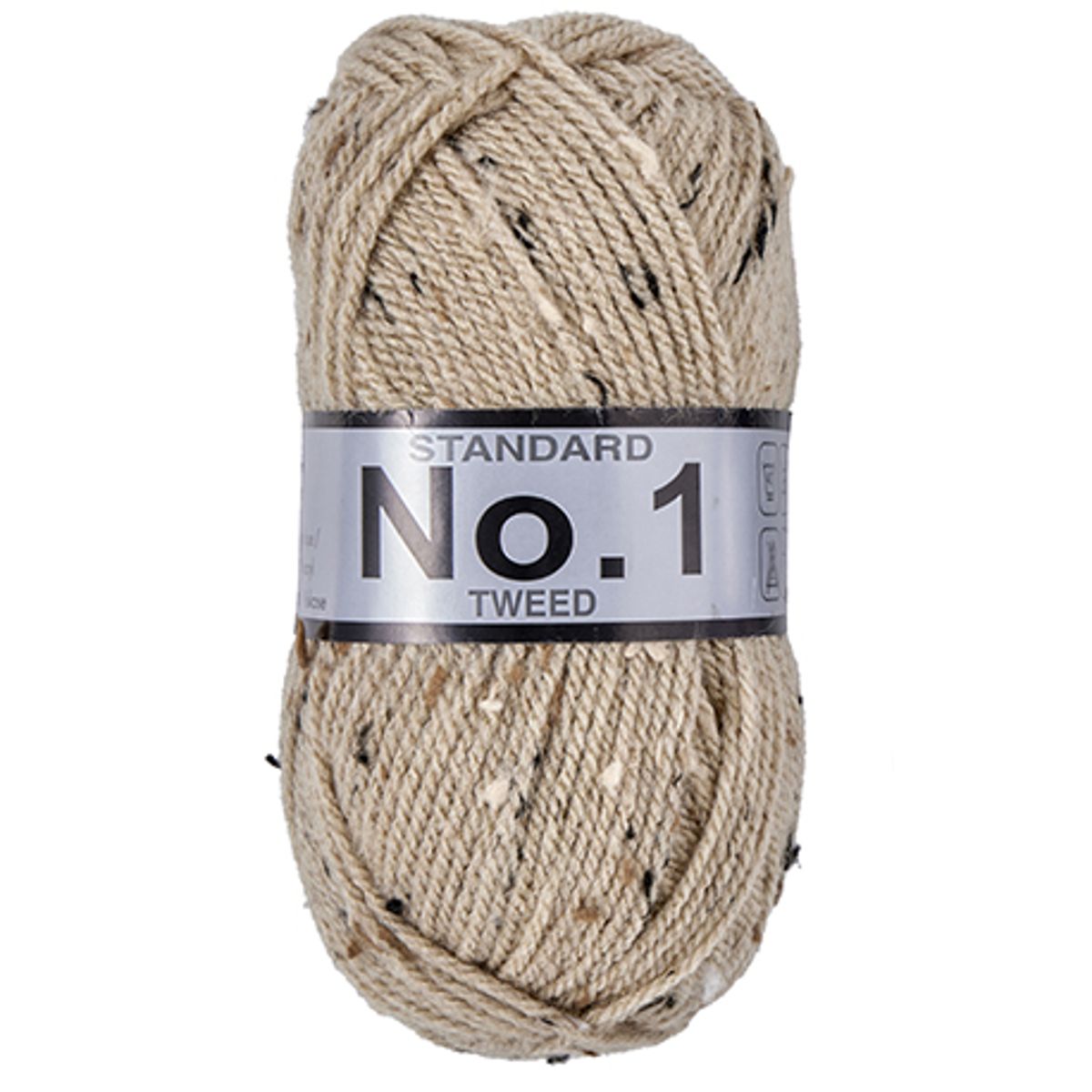 No. 1 Tweed, Beige, 50 g, nr. 615