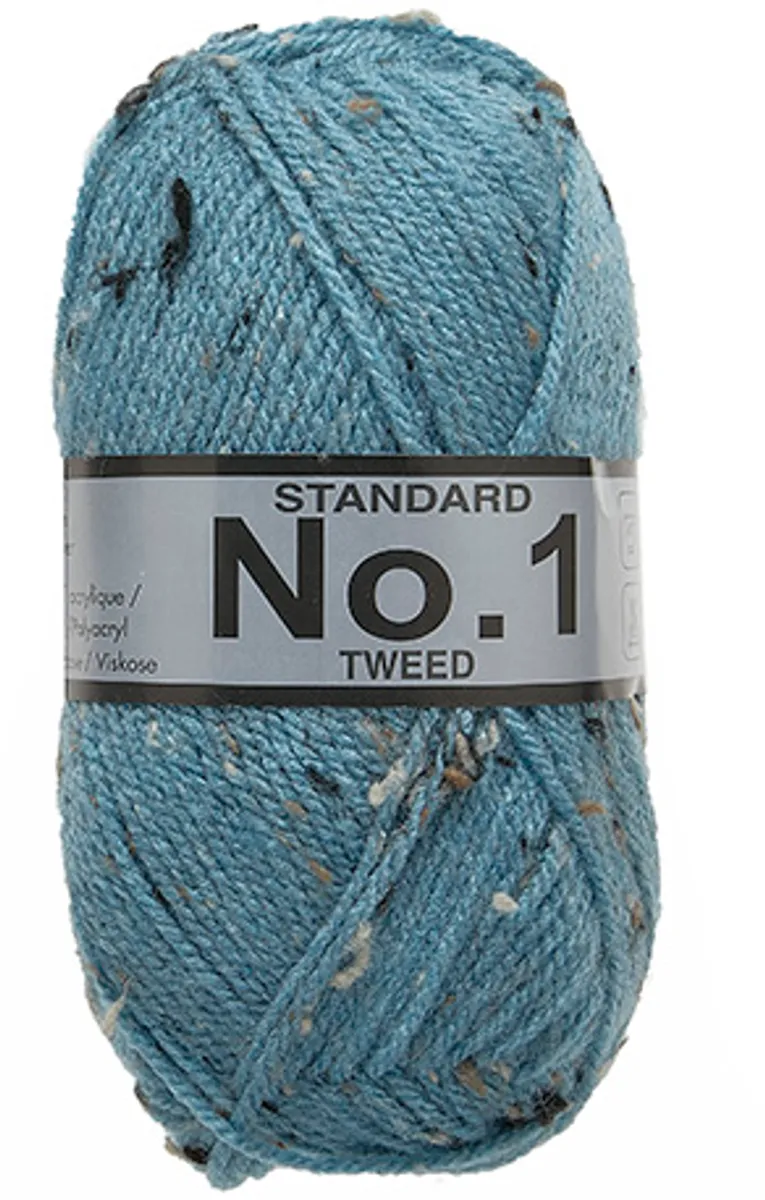 No. 1 Tweed, Blå, 50 g, nr. 663