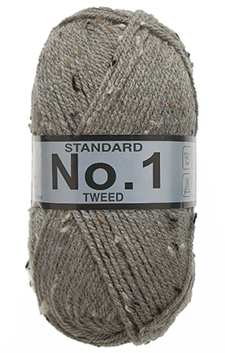 No. 1 Tweed, Grå, 50 g, nr. 610