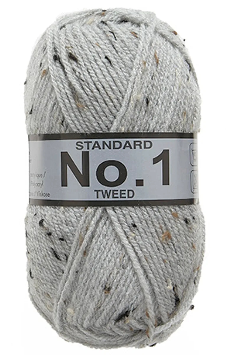 No. 1 Tweed, Lysegrå, 50 g, nr. 620