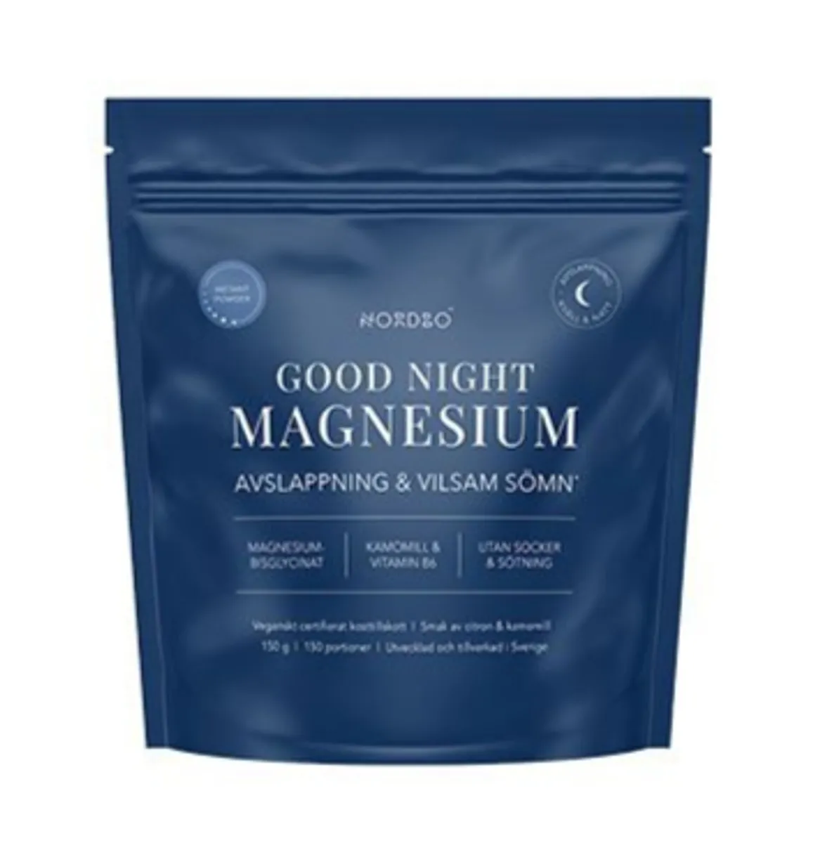 Nordbo Good Night Instant Magnesium pulver, 150g.