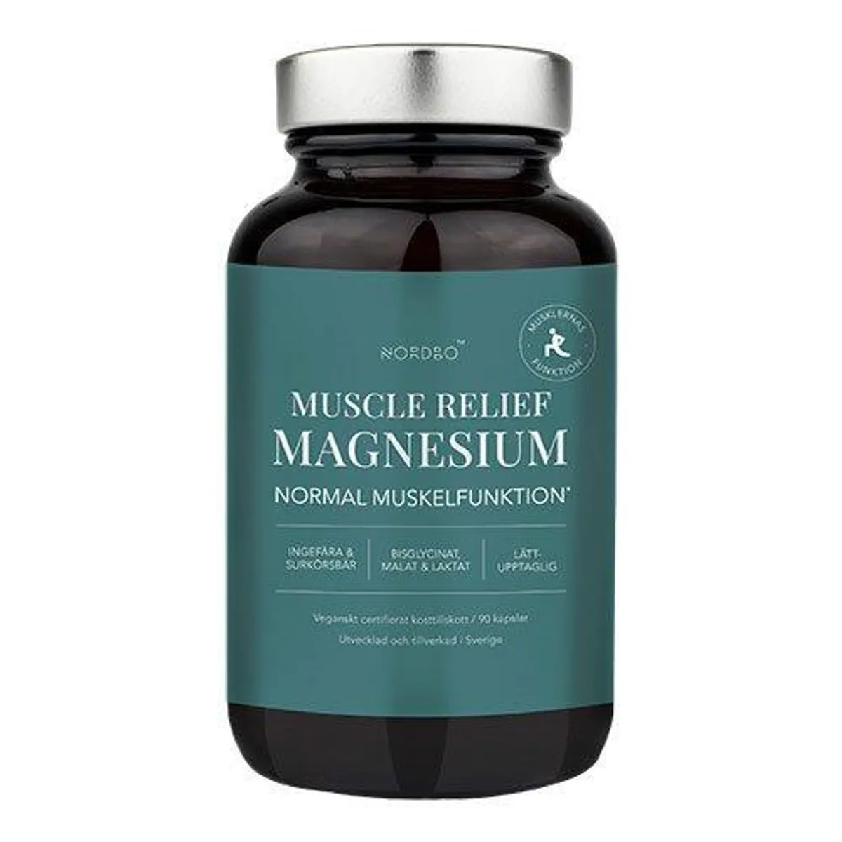 Nordbo Muscle Relief magnesium - 90 kapsler