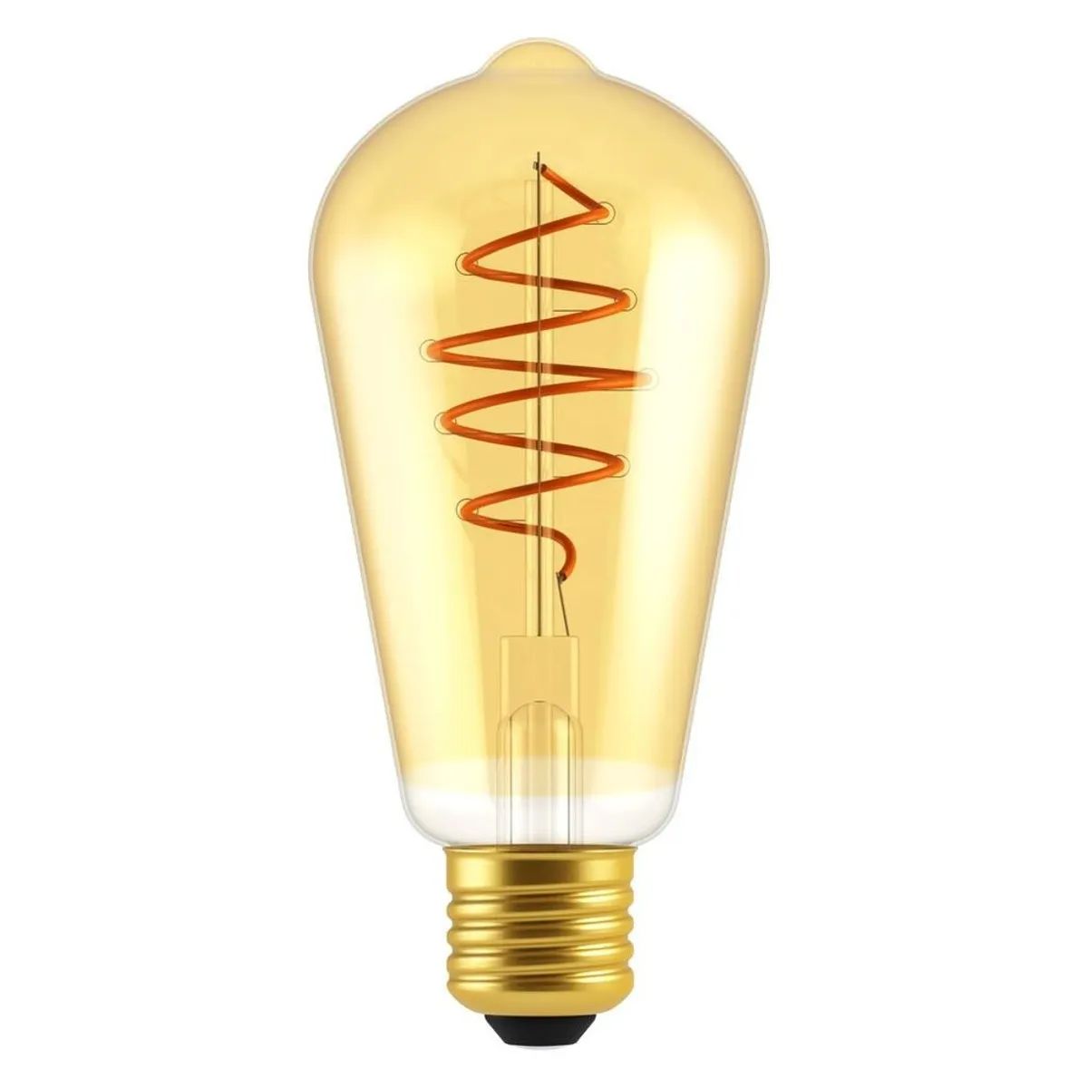 Nordlux Pære-DEKO E27 ST64 SPIRAL EDISON 5W dæmpbar, Guld