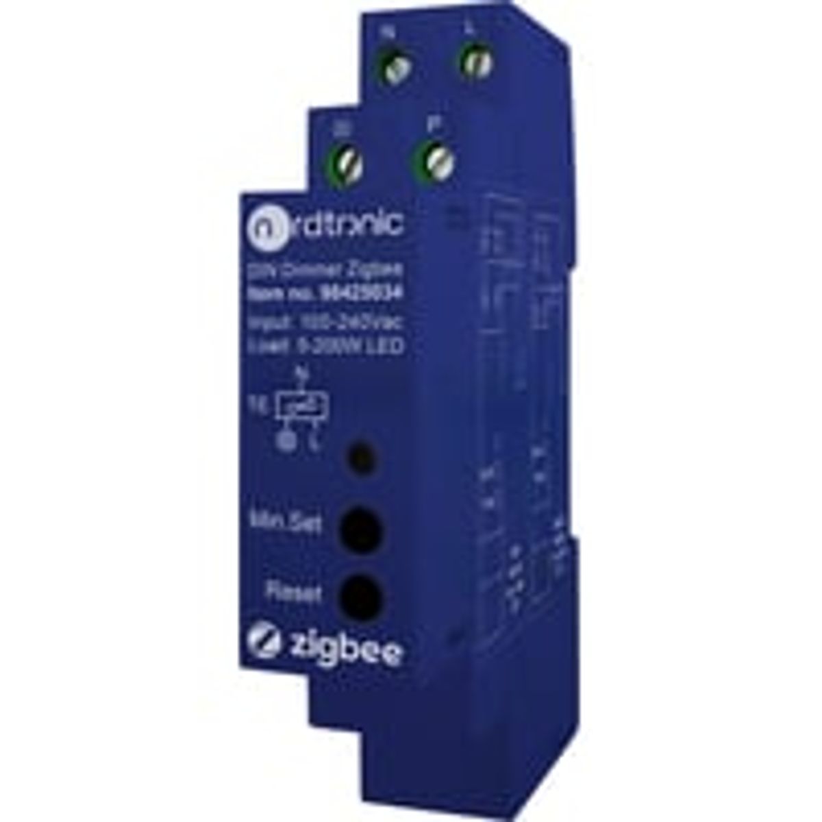 Nordtronic DIN Dimmer Zigbee, lysdmper