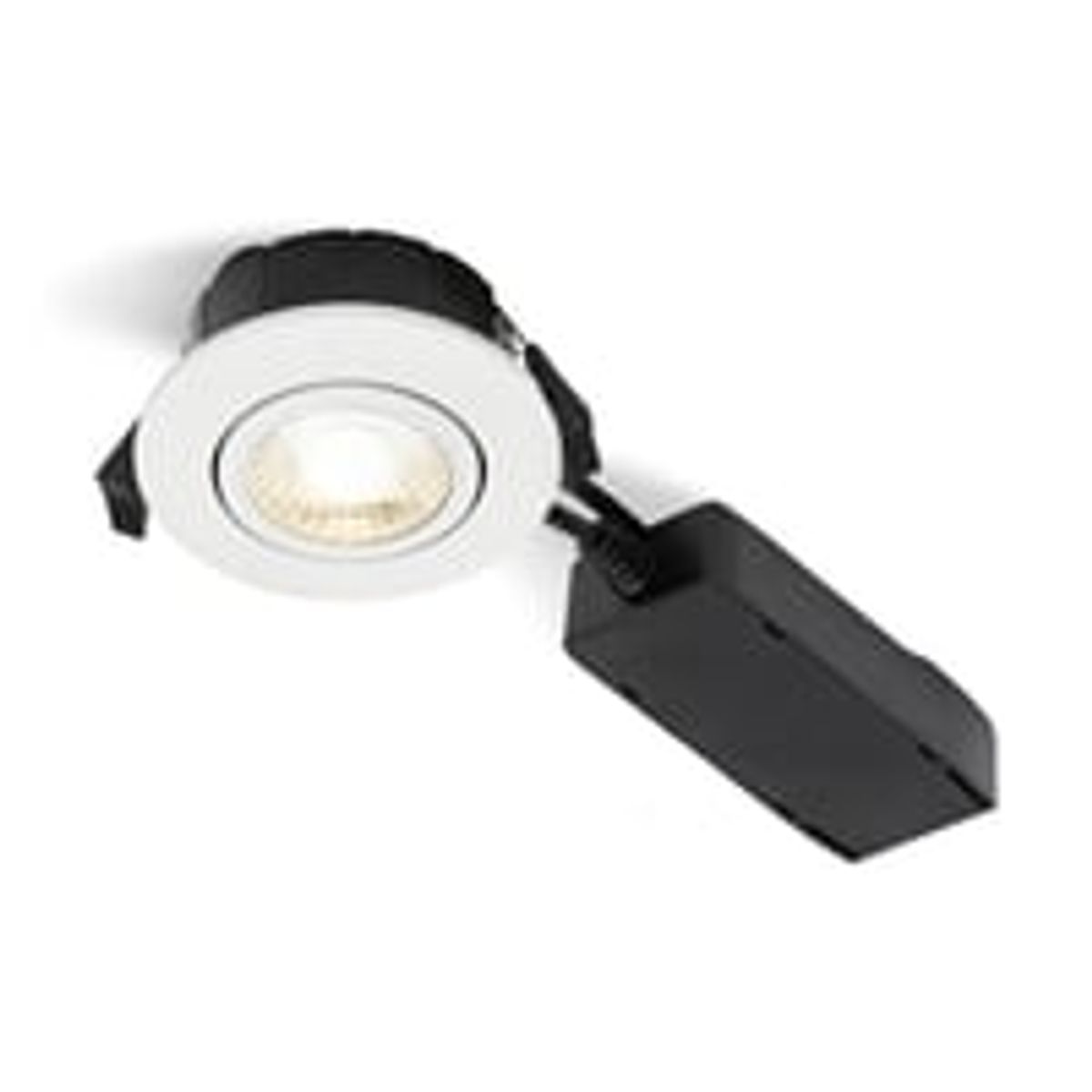 Nordtronic Low Profile ECO, LED indbygningsspot, 6W, 420lm, CRI>90, 2700K, hvid (mat)