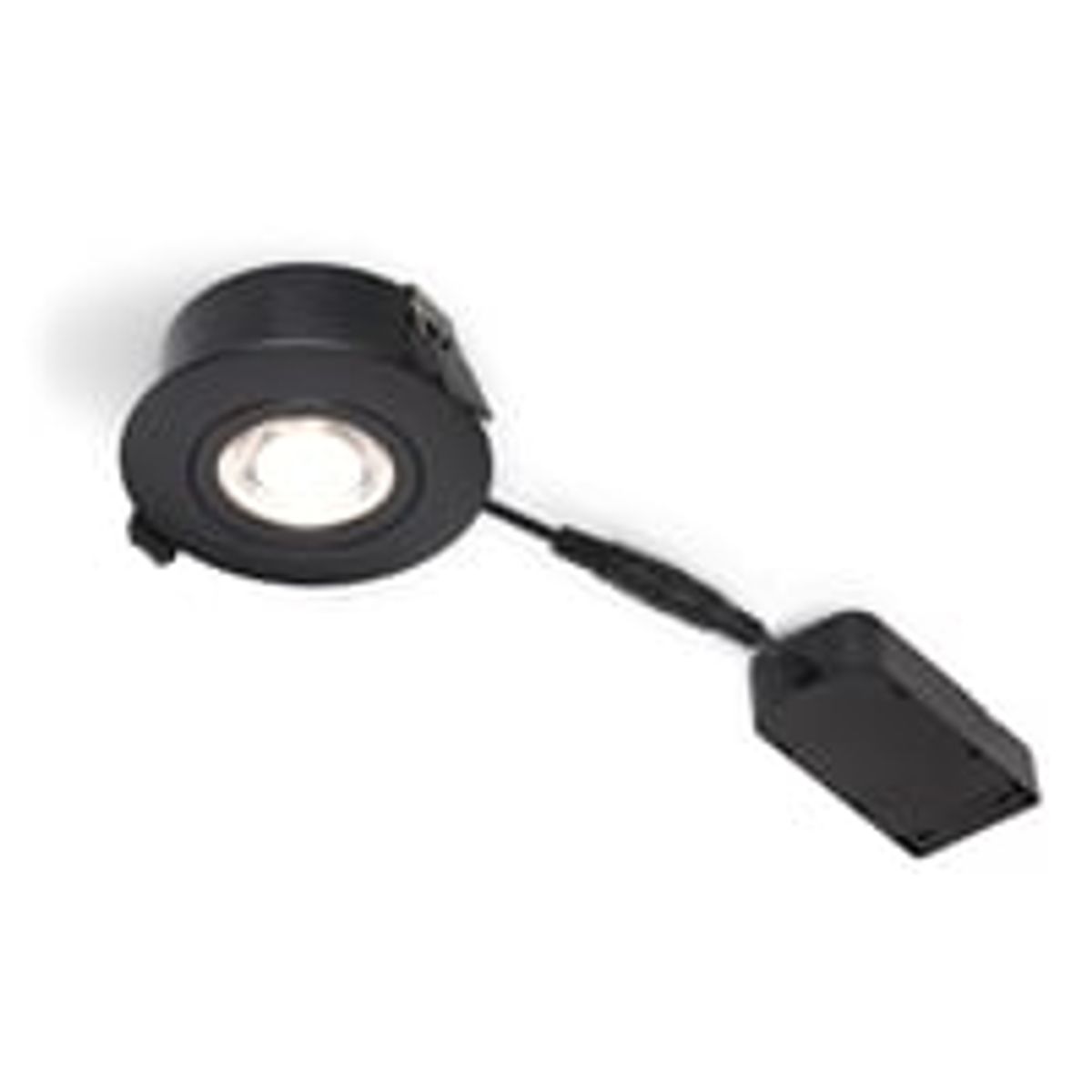 Nordtronic Low Profile Flexible G2 83 - 2700K - 410lm - inkl. driver - Sort (mat) / Inden- og udendrs