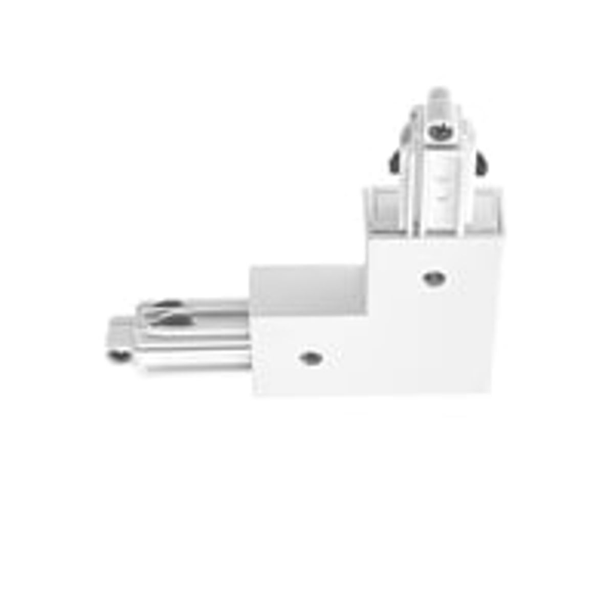 Nordtronic Square 1-faset - L-stykke, indvendig, hvid