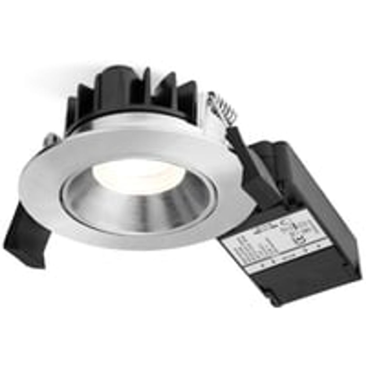 Nordtronic Velia Low Profile indbygningsspot, 230V, 5W, 2700K, CRI>95 rund, brstet alu