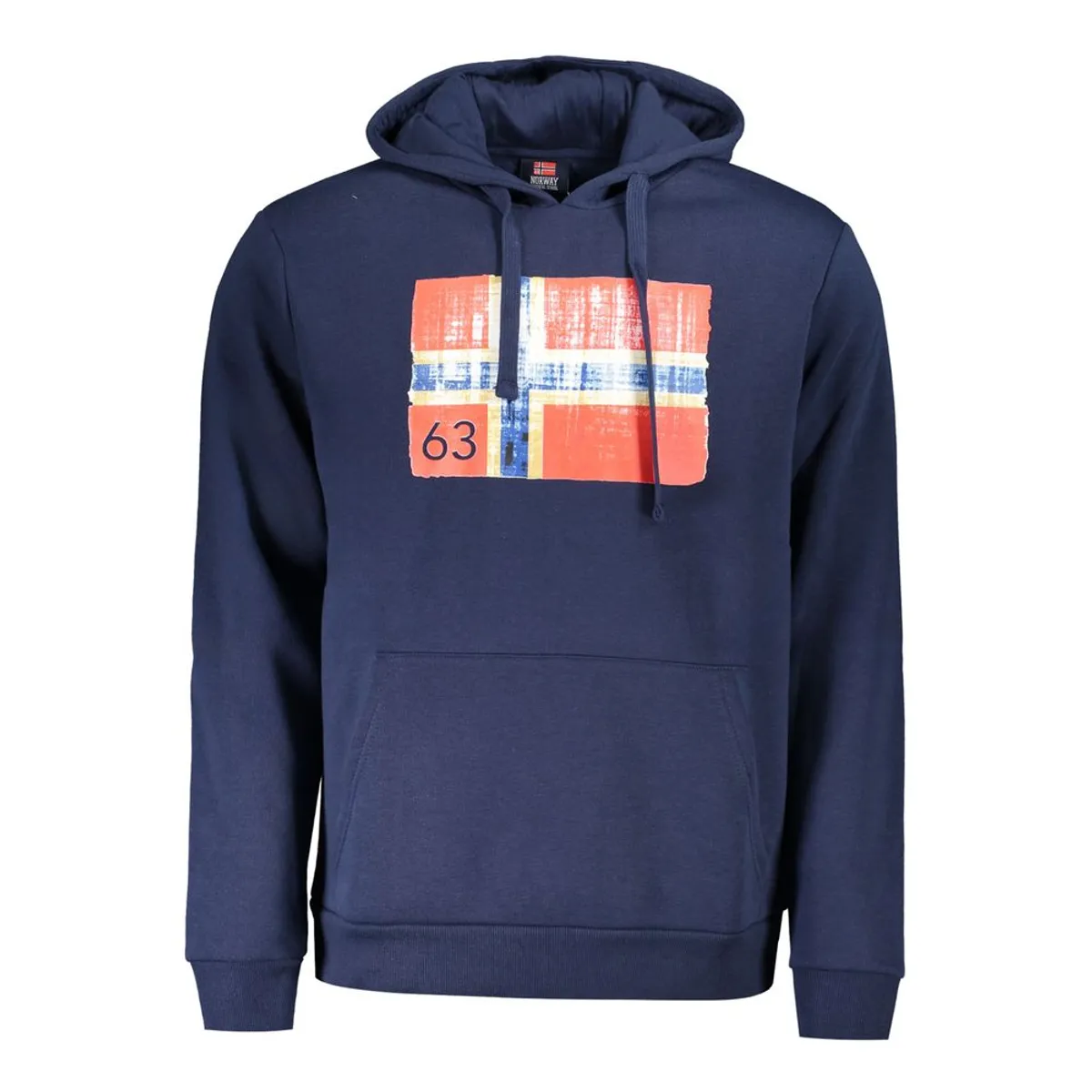 Norway 1963 Blue Cotton Herres Hoodie