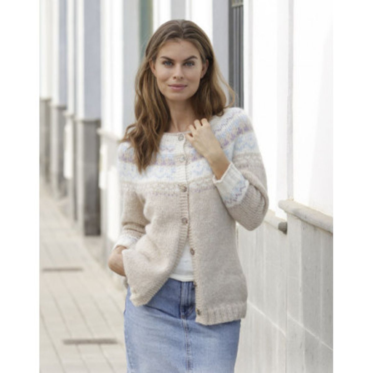 Nougat Cardigan by DROPS Design - Jakke Strikkeopskrift str. S - XXXL - XX-Large