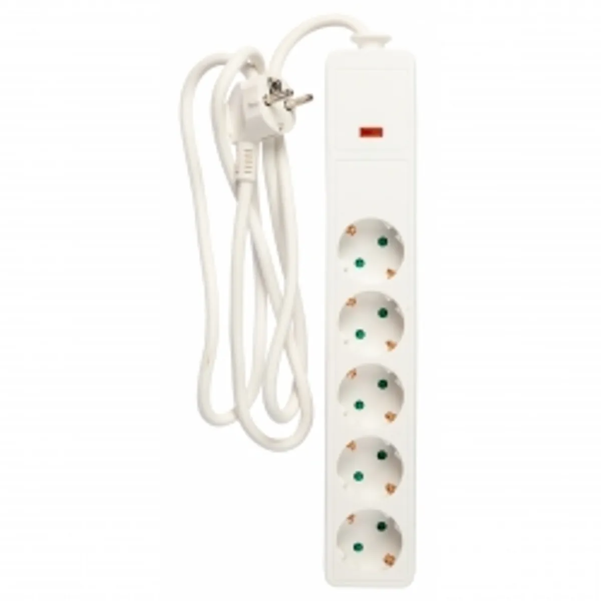 Nq Power 5-vejs Stik M/overspændingsbeskyttelse (2x1,5mm), 1,5m - Stikdåse