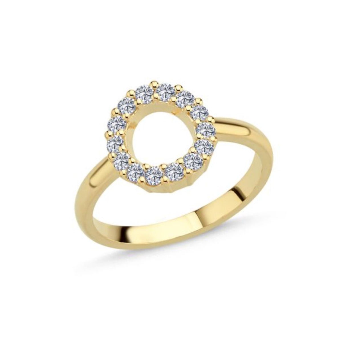 Nuran - Cirkel ring, 14x0,025 ct. w/si 14 kt. guld