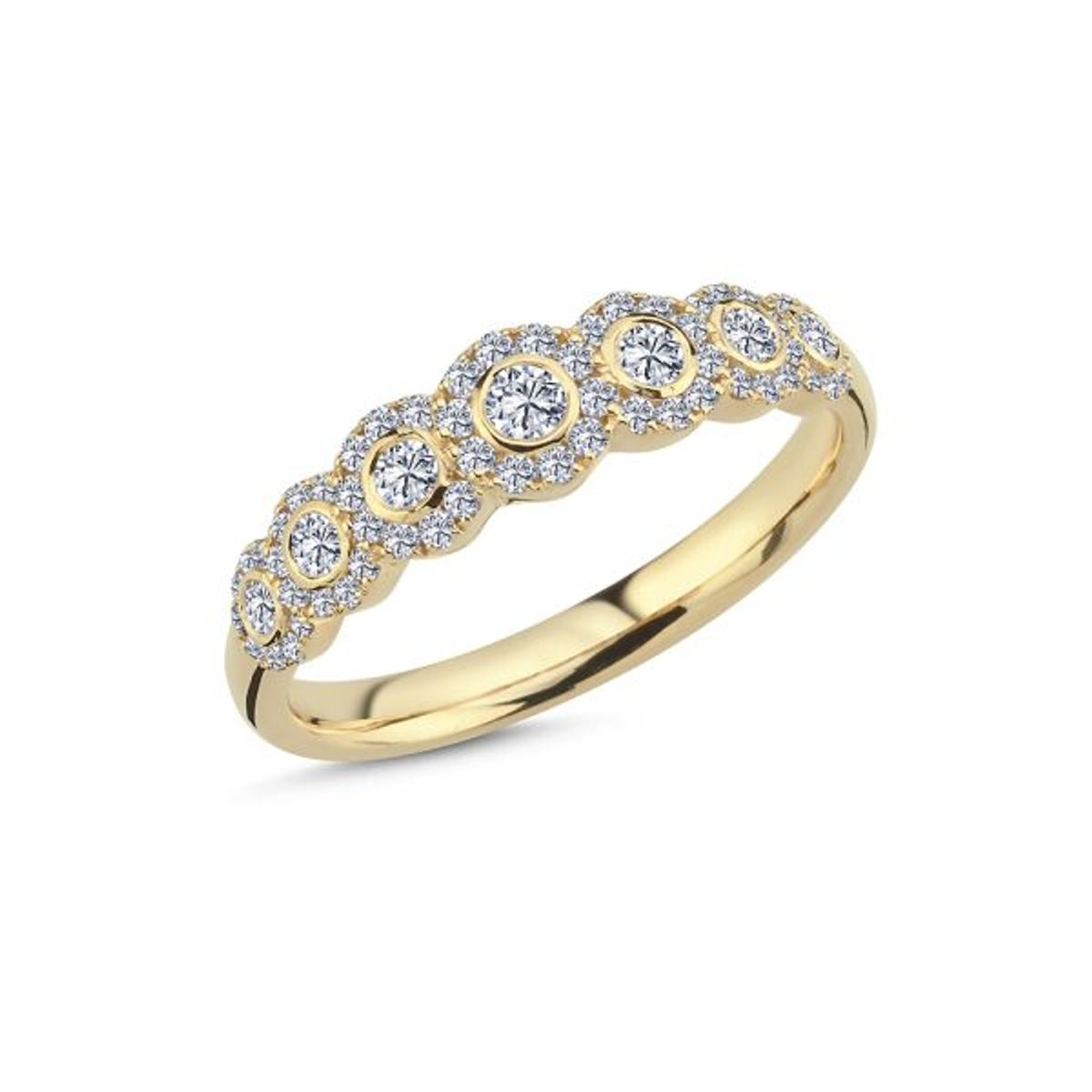 Nuran - Duchess ring 14 kt. guld med diamanter 0,57 ct. i alt