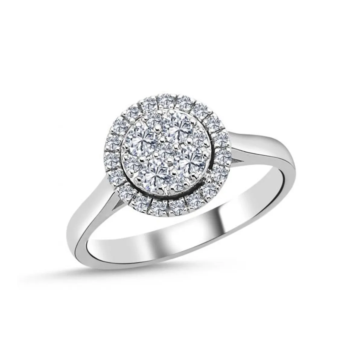 Nuran - Posh ring 14 kt. hvidguld