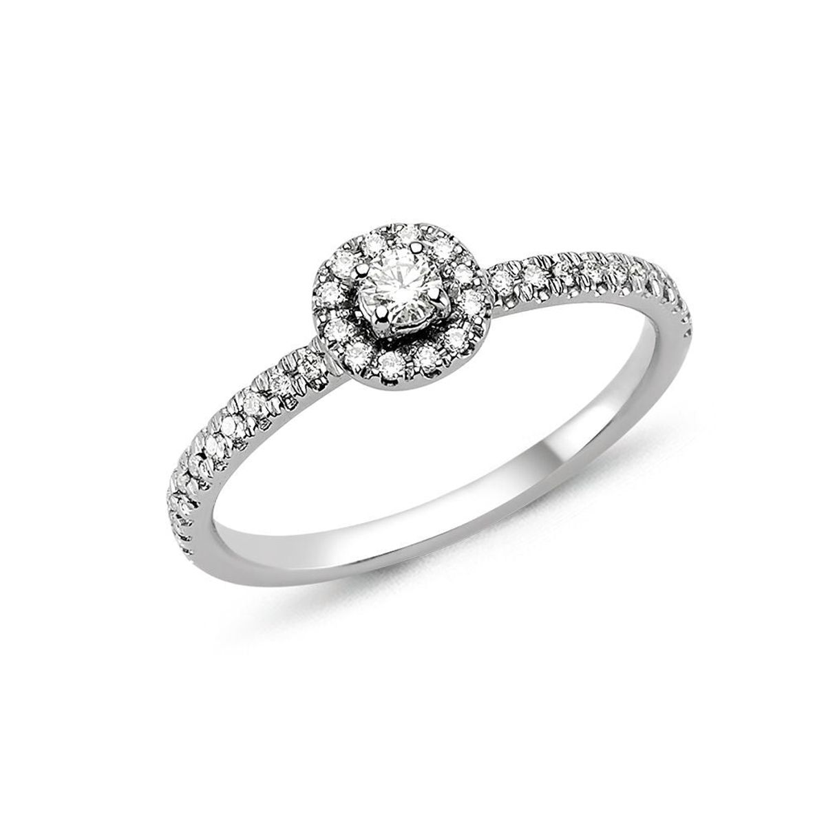 Nuran - Sofia ring i 14kt. hvidguld med 0,25 ct. diamant - L1812HG