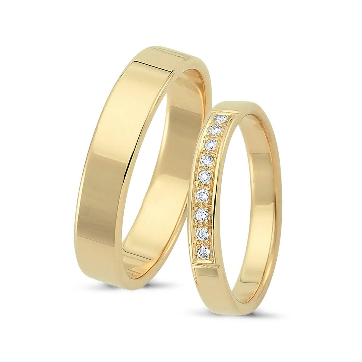 Nuran - Vielsesring 4mm 14 kt guld