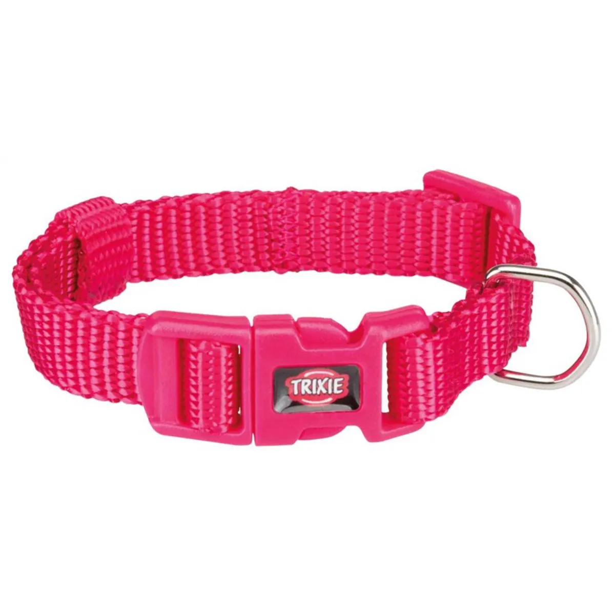 Nylon Halsbånd, Fuchsia, 35-55 cm, 20mm