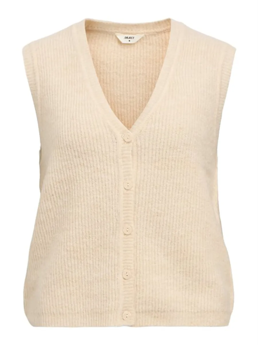 Object - Diana V-Neck Vest - Sandshell