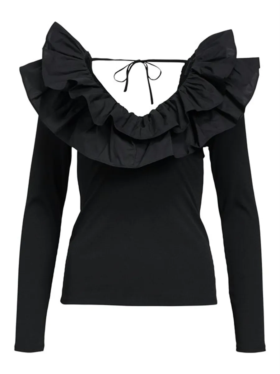 Object - Emilie L/S Top - Black