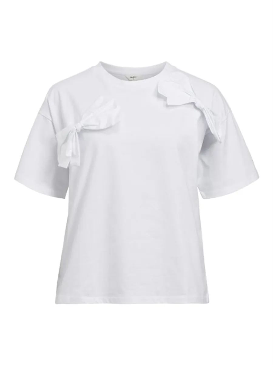 Object - Klara SS OW Bow Tee - Hvid